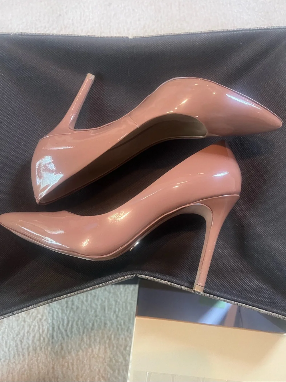 Michael Kors Classic Patent Pointed-Toe Pumps in Almond